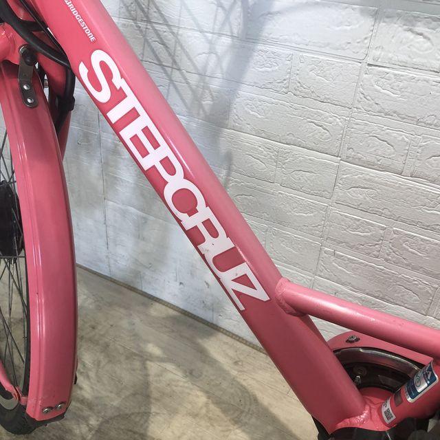 電動自転車 中古 ママチャリ ブリヂストン ステップクルーズ e ピンク 26インチ YE501 電動アシスト自転車 横浜 | BRIDGESTONE | 14