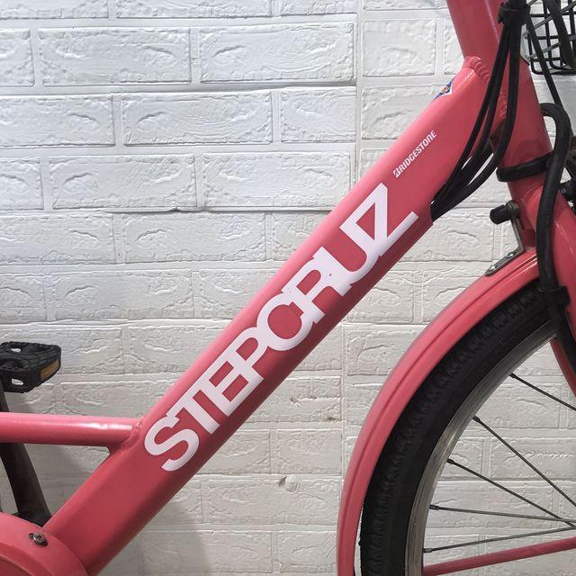 電動自転車 中古 ママチャリ ブリヂストン ステップクルーズ e ピンク 26インチ YE501 電動アシスト自転車 横浜 | BRIDGESTONE | 04