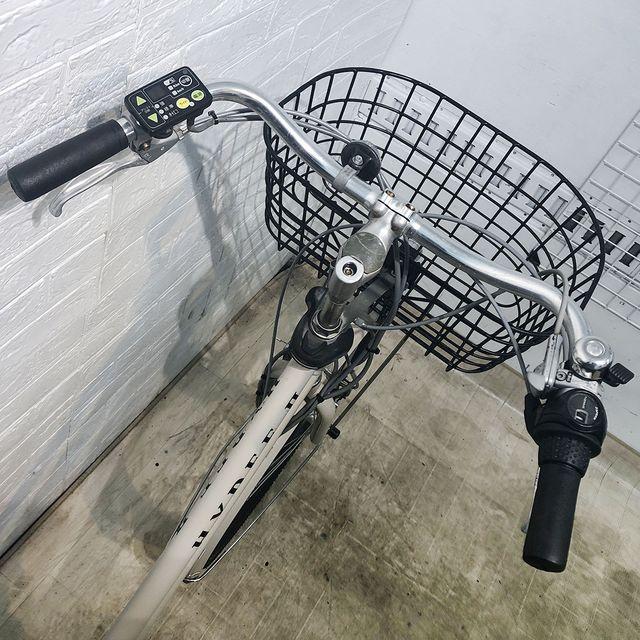 電動自転車 中古 子供乗せ ブリヂストン HYDEE 2 ハイディ ツー ベージュ 26インチ YF004 電動アシスト自転車 横浜 | BRIDGESTONE | 03