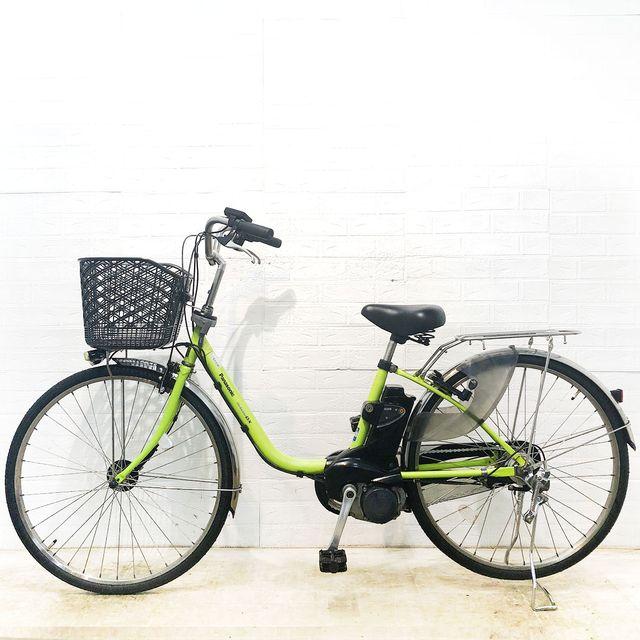 中古電動自転車パナソニック ビビDX 26インチ ライトグリーン横浜 №6802 Panasonic（パナソニック） 電動自転車 中古 ママチャリ ビビ DX