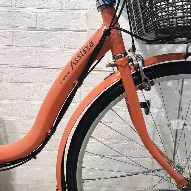 電動自転車 中古 ママチャリ ブリヂストン アシスタ ベーシック オレンジ 26インチ YF014 電動アシスト自転車 横浜 | BRIDGESTONE | 04
