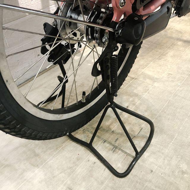 電動自転車 中古 子供乗せ 新品バッテリー ブリヂストン アンジェリーノ プティット e ピンク 20インチ YF068 電動アシスト自転車 横浜の画像
