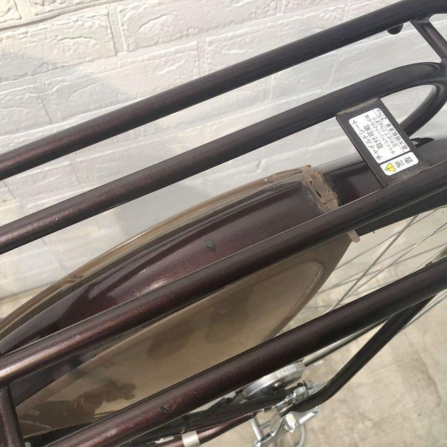 電動自転車 中古 ママチャリ ブリヂストン アシスタ ベーシック ブラウン 26インチ YF075 電動アシスト自転車 横浜の画像