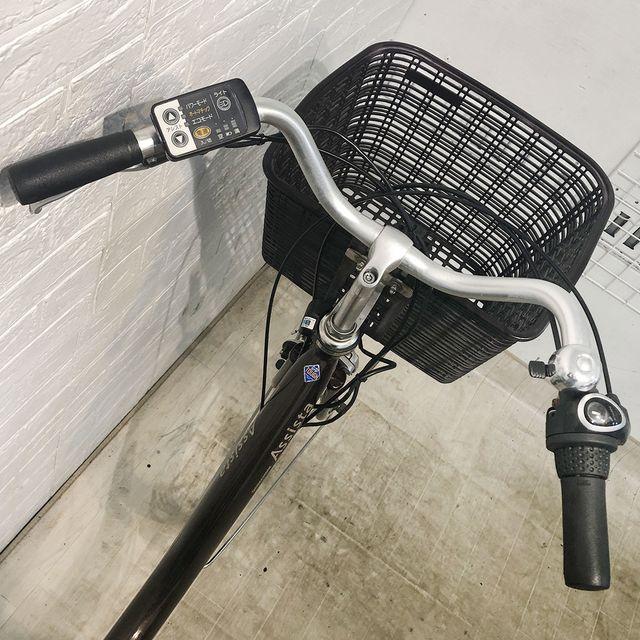 電動自転車 中古 ママチャリ ブリヂストン アシスタ ベーシック ブラウン 26インチ YF075 電動アシスト自転車 横浜の画像