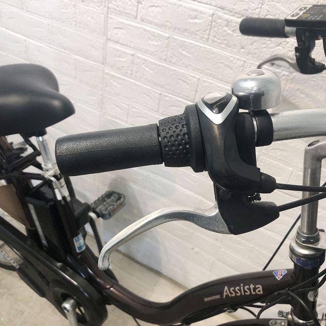電動自転車 中古 ママチャリ ブリヂストン アシスタ ベーシック ブラウン 26インチ YF075 電動アシスト自転車 横浜の画像