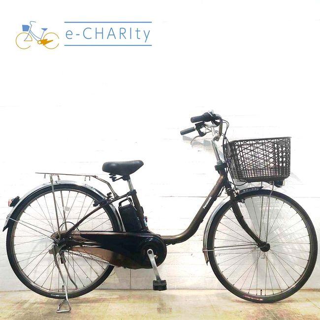 中古電動自転車 [26 BE-ELD637 チョコブラウン ViVi・DX ビビ・DX 電動アシスト自転車 №3735 横浜 ブラウン 26インチ ビビDX パナソニック 自転車本体
