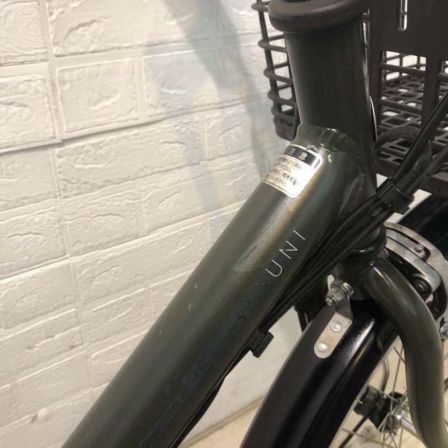 電動自転車 中古 ママチャリ BRIDGESTONE アシスタユニ カーキ 24インチ YF121 電動アシスト自転車 横浜の画像