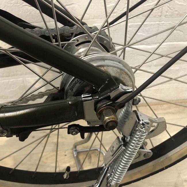 電動自転車 中古 ママチャリ BRIDGESTONE アシスタユニ カーキ 24インチ YF121 電動アシスト自転車 横浜の画像