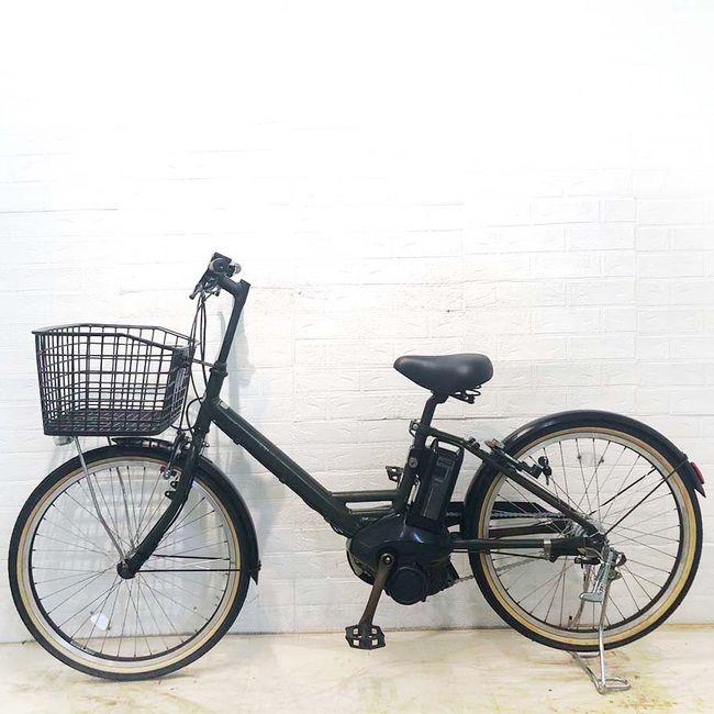 電動自転車 中古 ママチャリ BRIDGESTONE アシスタユニ カーキ 24インチ YF121 電動アシスト自転車 横浜の画像