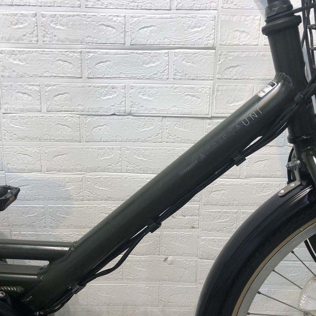 電動自転車 中古 ママチャリ BRIDGESTONE アシスタユニ カーキ 24インチ YF121 電動アシスト自転車 横浜の画像