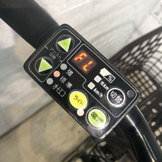 電動自転車 中古 ママチャリ BRIDGESTONE アシスタユニ カーキ 24インチ YF121 電動アシスト自転車 横浜の画像