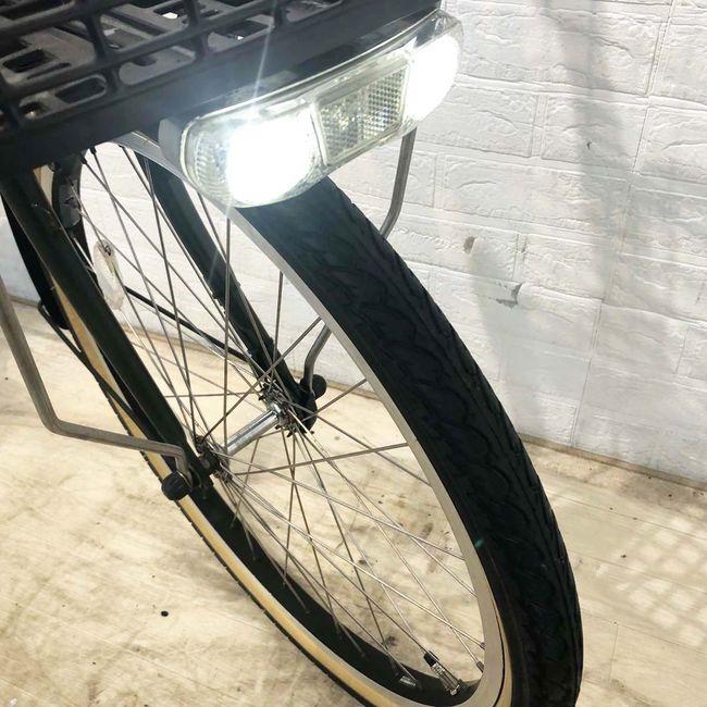 電動自転車 中古 ママチャリ BRIDGESTONE アシスタユニ カーキ 24インチ YF121 電動アシスト自転車 横浜の画像