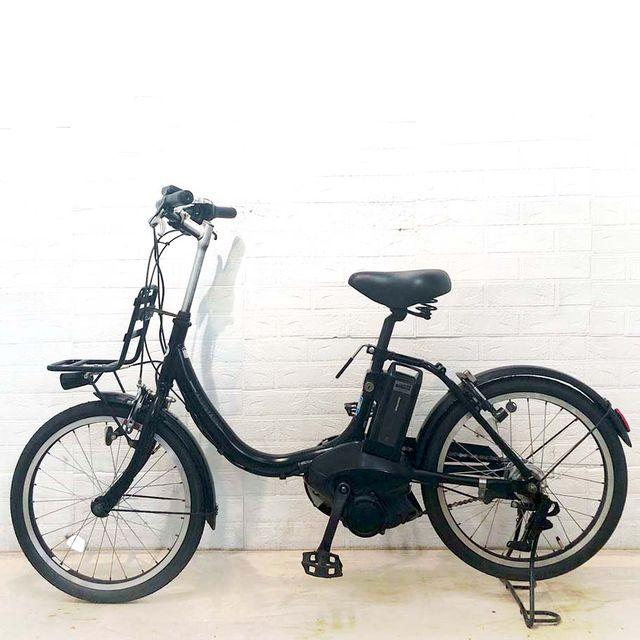 電動自転車 中古 小径車 ブリヂストン アシスタ ユニ ブラック 20インチ YF126 電動アシスト自転車 横浜の画像