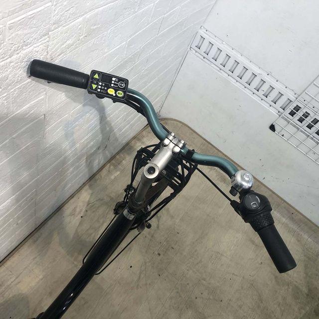 電動自転車 中古 小径車 ブリヂストン アシスタ ユニ ブラック 20インチ YF126 電動アシスト自転車 横浜の画像