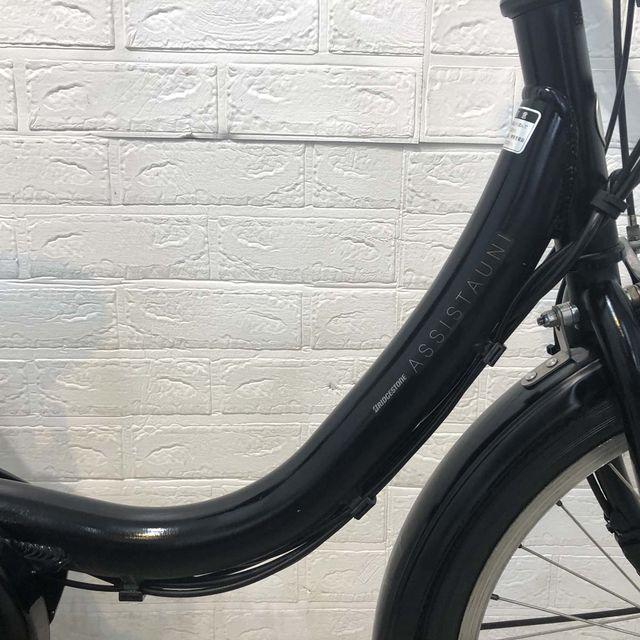 電動自転車 中古 小径車 ブリヂストン アシスタ ユニ ブラック 20インチ YF126 電動アシスト自転車 横浜の画像
