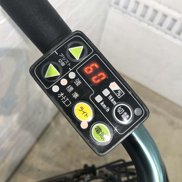 電動自転車 中古 小径車 ブリヂストン アシスタ ユニ ブラック 20インチ YF126 電動アシスト自転車 横浜の画像