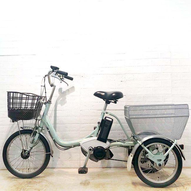 中古電動自転車ブリヂストン アシスタワゴン 3輪　三輪スカイブルー横浜№3176 BRIDGESTONE（ブリヂストン） 電動自転車 中古 三輪 ワゴン アシスタ
