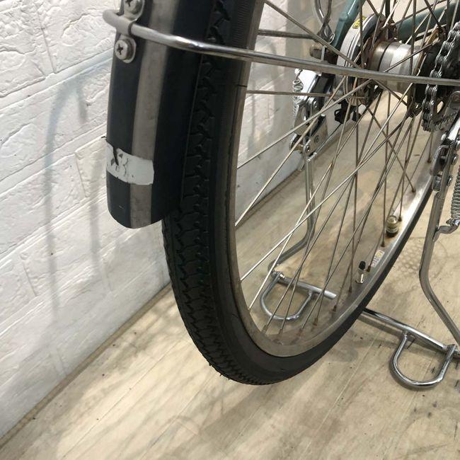電動自転車 中古 ママチャリ ブリヂストン アシスタ DX グリーン 26インチ YG009 電動アシスト自転車 横浜の画像