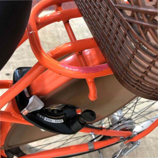 電動自転車 中古 ママチャリ ブリヂストン アシスタベーシック オレンジ 26インチ YG033 電動アシスト自転車 横浜の画像