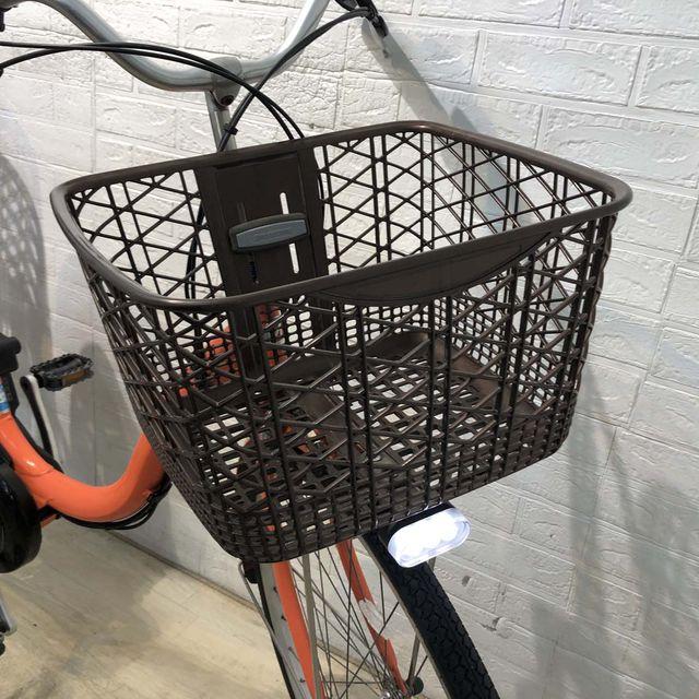 電動自転車 中古 ママチャリ ブリヂストン アシスタベーシック オレンジ 26インチ YG033 電動アシスト自転車 横浜の画像