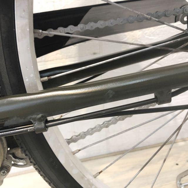 電動自転車 中古 ママチャリ ブリヂストン アシスタ ベーシック カーキ 26インチ YG061 電動アシスト自転車 横浜の画像