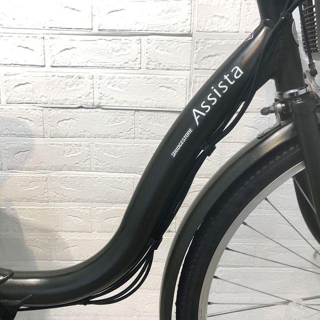 電動自転車 中古 ママチャリ ブリヂストン アシスタ ベーシック カーキ 26インチ YG061 電動アシスト自転車 横浜の画像