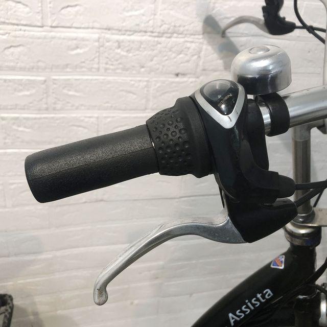 電動自転車 中古 ママチャリ ブリヂストン アシスタ ベーシック カーキ 26インチ YG061 電動アシスト自転車 横浜の画像