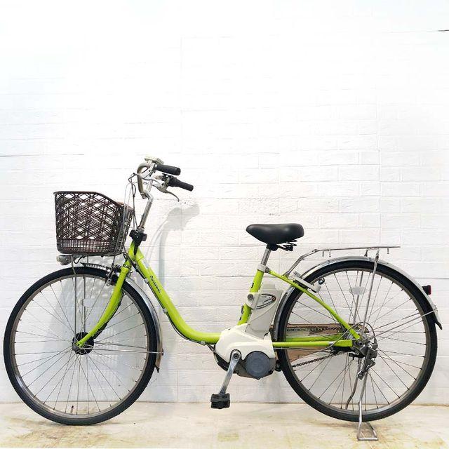 中古電動自転車パナソニック ビビDX 26インチ ライトグリーン横浜 №6802 Panasonic（パナソニック） 電動自転車 中古 ママチャリ ビビDX