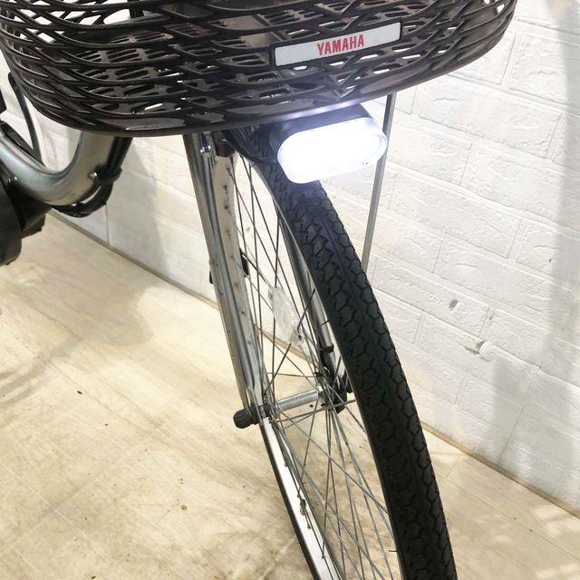 中古YAMAHA電動アシスト自転車　新品バッテリー付き YAMAHA（ヤマハ） 電動自転車 中古 ママチャリ PAS チア シルバー 26