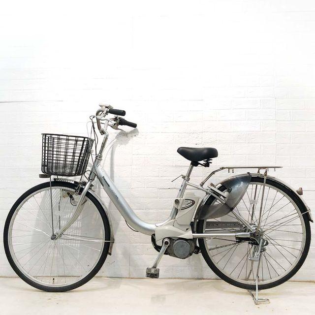 中古電動自転車 パナソニック ビビNX 26インチ シルバー　横浜 №3761 Panasonic（パナソニック） 電動自転車 中古 ママチャリ ビビNX