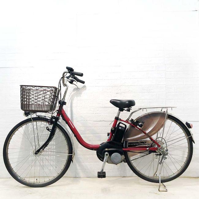 Panasonic（パナソニック） 電動自転車 中古 ママチャリ ビビPX レッド