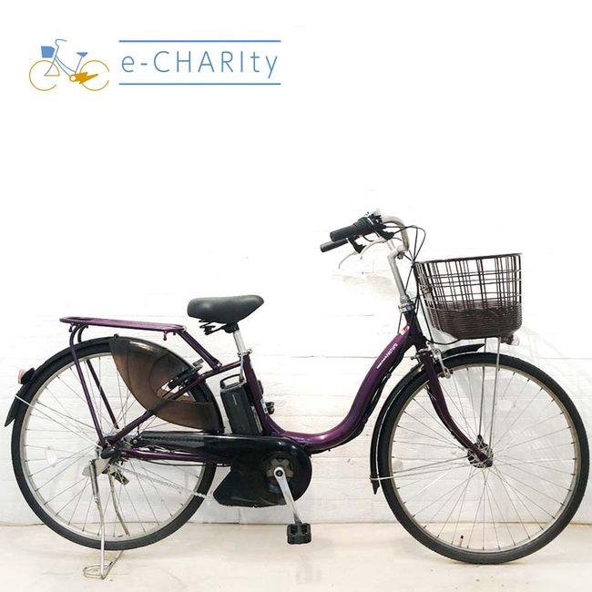 電動自転車 YAMAHA PAS Natura パープル　63★ YAMAHA（ヤマハ） 電動自転車 中古 ママチャリ PAS ナチュラL DX
