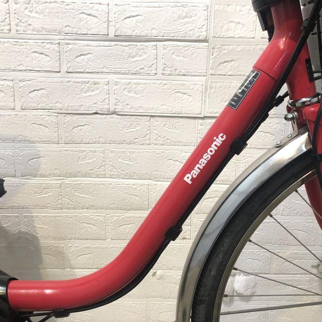 中古電動自転車 美品!パナソニッ ビビDX 26インチ レッド 横浜 №3780 Panasonic（パナソニック） 電動自転車 中古 ママチャリ ビビDX レッド