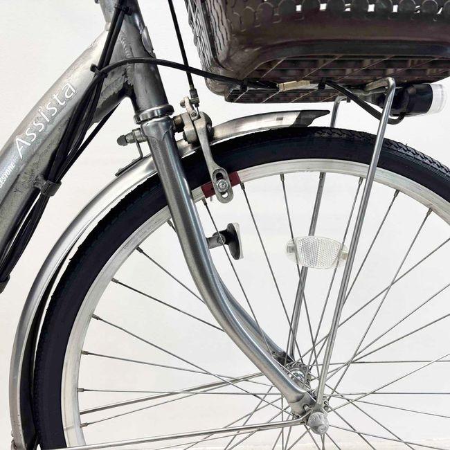 電動自転車 中古 ママチャリ ブリヂストン アシスタベーシック シルバー 24インチ YJ082 電動アシスト自転車 横浜 | BRIDGESTONE | 11