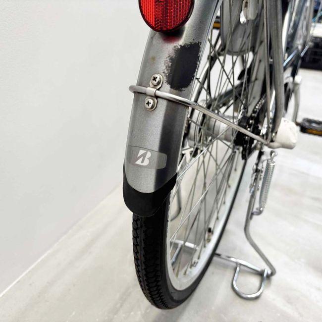電動自転車 中古 ママチャリ ブリヂストン アシスタベーシック シルバー 24インチ YJ082 電動アシスト自転車 横浜 | BRIDGESTONE | 08
