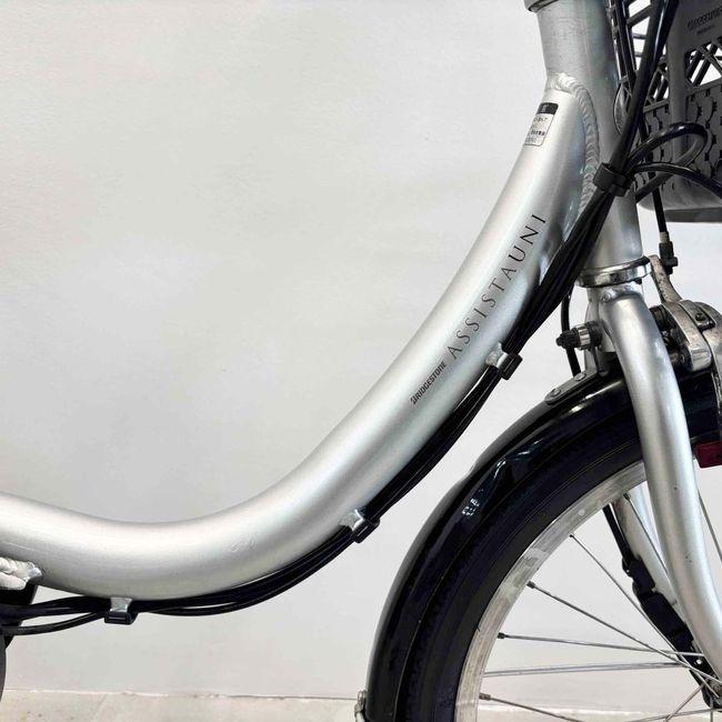 電動自転車 中古 小径車 ブリヂストン アシスタユニプレミア シルバー 20インチ YJ085 電動アシスト自転車 横浜 | BRIDGESTONE | 04