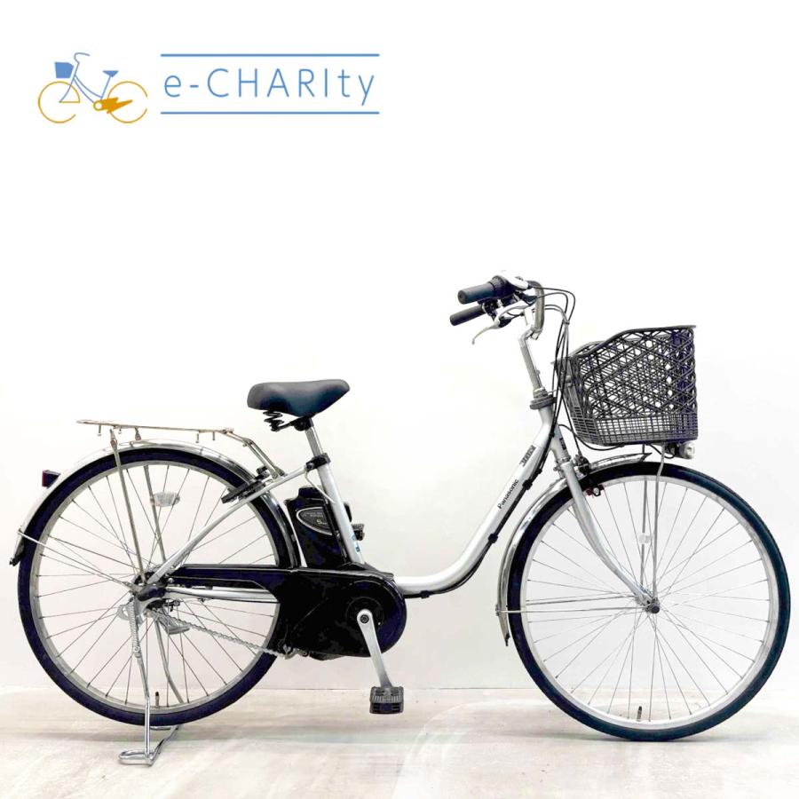 電動自転車 中古 ママチャリ パナソニック ビビTX シルバー 26インチ YK004 電動アシスト自転車 横浜 | Panasonic