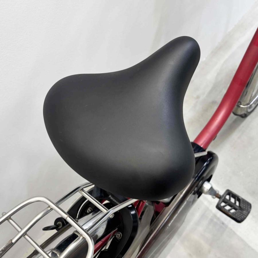 中古電動自転車 パナソニック　リチウムビビ　赤　26インチ横浜 №8738 Panasonic（パナソニック） 電動自転車 中古 ママチャリ ビビDX レッド
