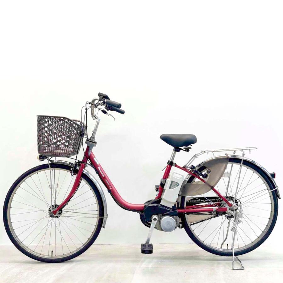 Panasonic（パナソニック） 電動自転車 中古 ママチャリ ビビDX レッド