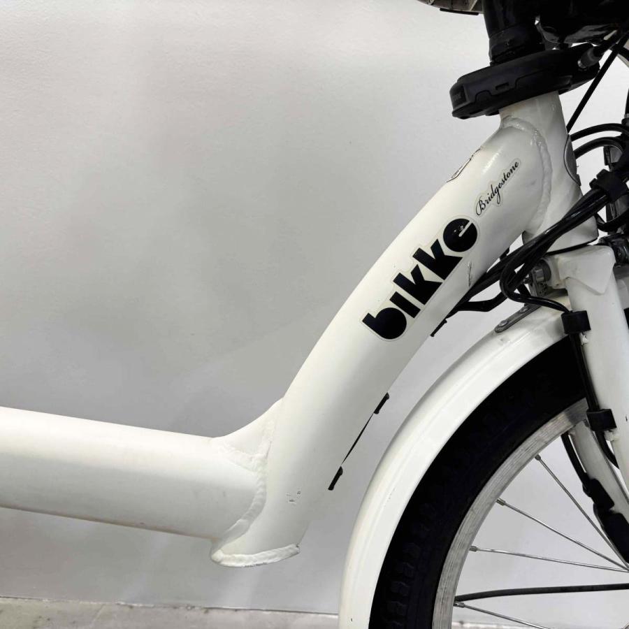 電動自転車 中古 子供乗せ ブリヂストン ビッケポーラーe ホワイト 20インチ YK052 電動アシスト自転車 横浜 | BRIDGESTONE | 04