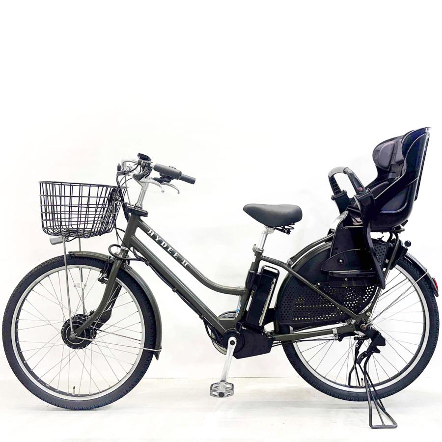 電動自転車 中古 子供乗せ ブリヂストン ハイディツー（デュアルドライブ） カーキ 26インチ YK060 電動アシスト自転車 横浜 | BRIDGESTONE | 13