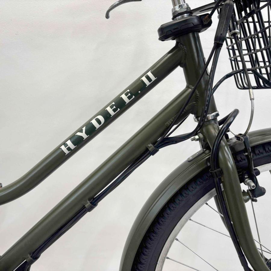 電動自転車 中古 子供乗せ ブリヂストン ハイディツー（デュアルドライブ） カーキ 26インチ YK060 電動アシスト自転車 横浜 | BRIDGESTONE | 04