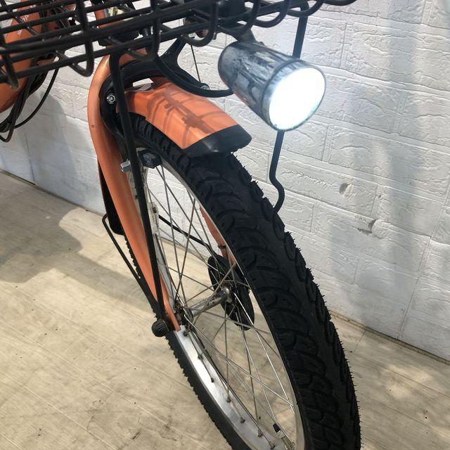 オレンジ系 バビー ヤマハ 子供乗せ電動アシスト自転車 H1578 YAMAHA 電動アシスト自転車 中古 【東京・神奈川・埼玉・千葉