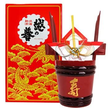 越の誉 お酒 お祝い プレゼント 樽 日本酒 角樽 つのだる 1800ml 原