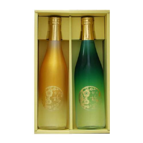 お酒 日本酒 (産地直送) 越乃梅里 グラデーションボトル2本セット 720ml DHC酒造 | 越乃梅里