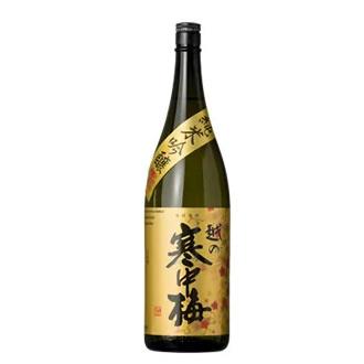 日本酒 越の寒中梅 金ラベル 純米吟醸酒 1800ml 新潟銘醸 | 新潟銘醸