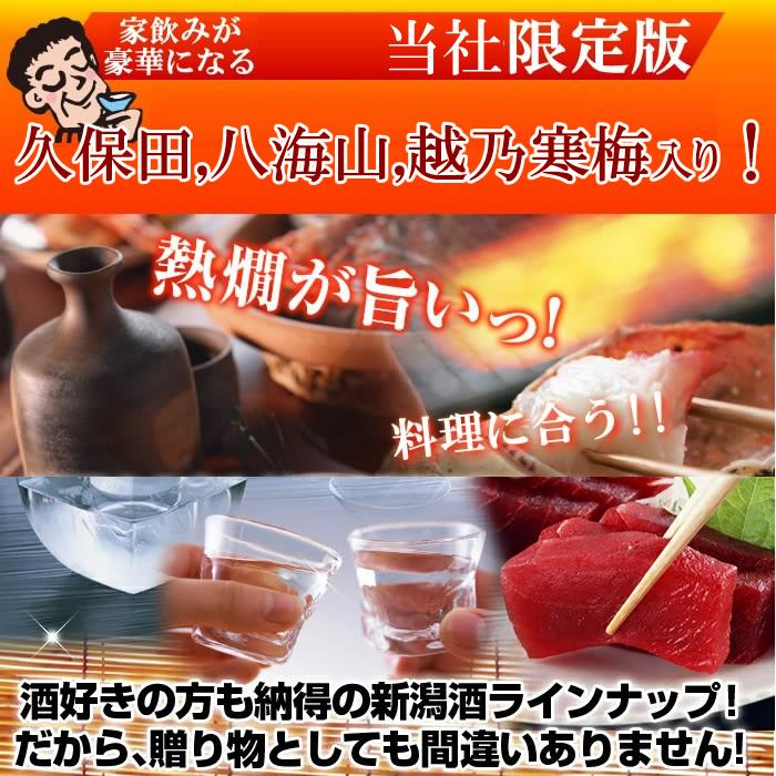 日本酒 父の日 プレゼント 飲み比べ セット  ギフト 久保田 越乃寒梅 八海山 越後桜 幾久屋 1800ml 5本(46弾)｜echigo｜02