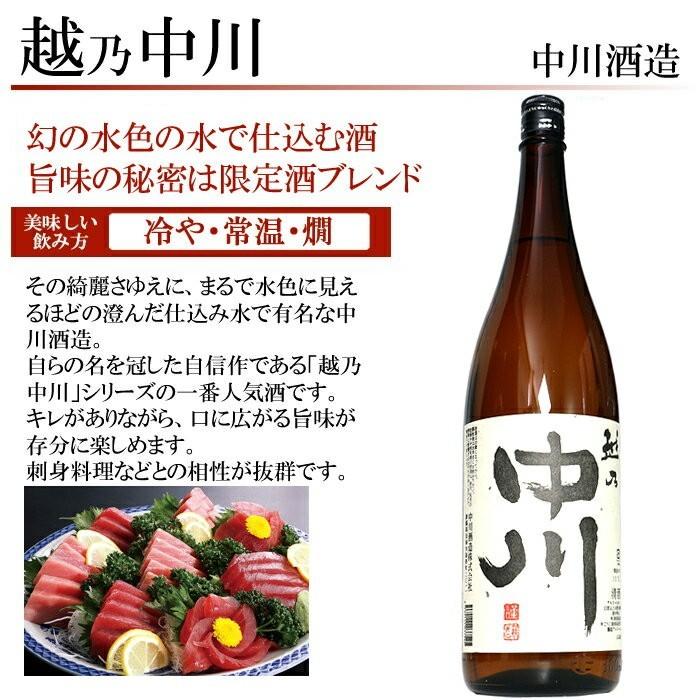 日本酒 キレの辛口 1800ml 5本 飲み比べ セット 越乃中川 北雪鬼ころし 雪紅梅辛口 白龍龍ラベルからくち 越の誉大辛口 | 北雪 | 05