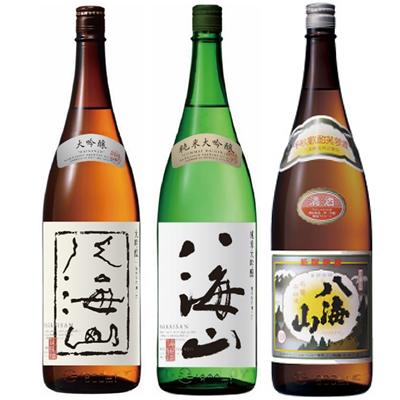 八海山 大吟醸 1.8Lと八海山 純米大吟醸 1.8L と 八海山 普通酒 1.8L 日本酒 3本 飲み比べセット | 八海山