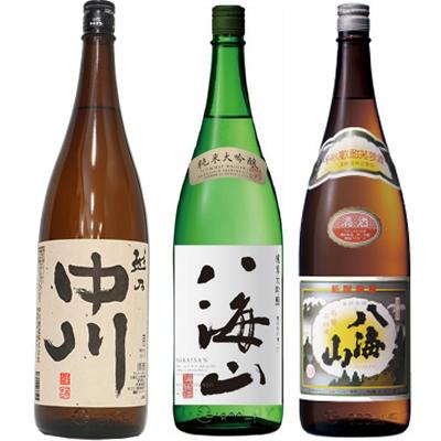 越乃中川 1.8Lと八海山 純米大吟醸 1.8L と 八海山 普通酒 1.8L 日本酒 3本 飲み比べセット | 八海山